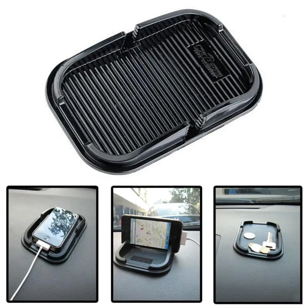 

Phone Universal Dashboard Phone Pad Mat for Car Universal Car Bracket car phone holderHolder Single Slot Anti-slip Black