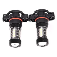 2pcslot 144 smd h16 psx24w high power vehicle car fog light driving light lamp drl for dc 12 volts