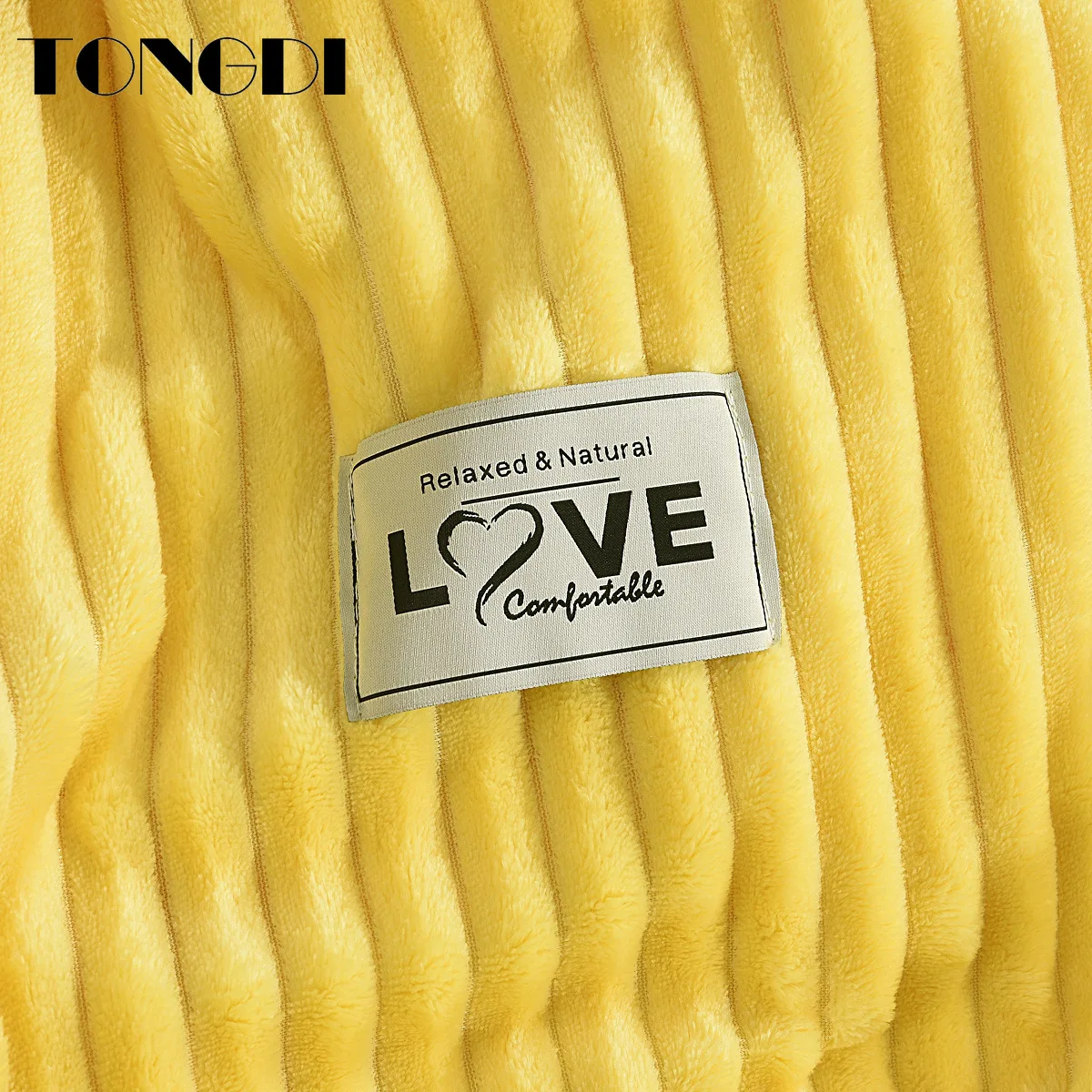 Модное однотонное вертикальное мягкое теплое легкое Флисовое одеяло TONGDI на