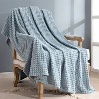 flannel blanket breathable warm plush sofa cover bedspreads solid color baby kids for sofa beds quality plaid car travel