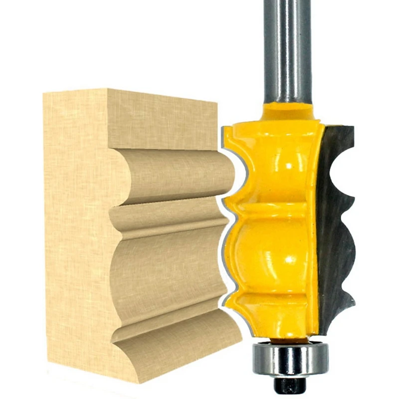 

3Pcs 8mm Shank Classic Molding Milling Cutters for Woodworking Architectural Molding Router Bit Set