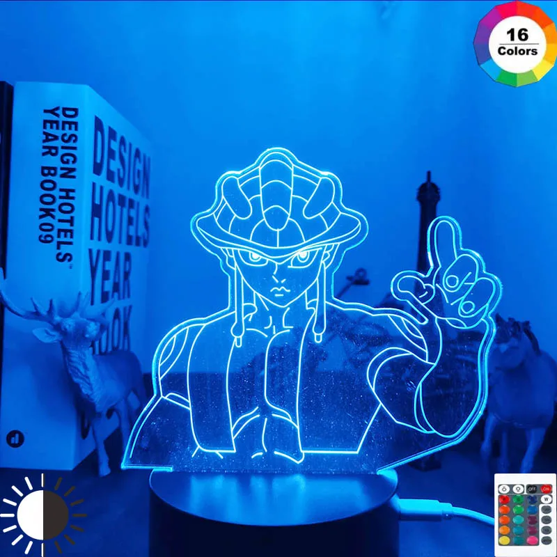 3d Led Lamp Anime Hunter X for Bedroom Decor Nightlight Birthday Gift Room Table Acrylic Night Light Hxh Meruem | Освещение