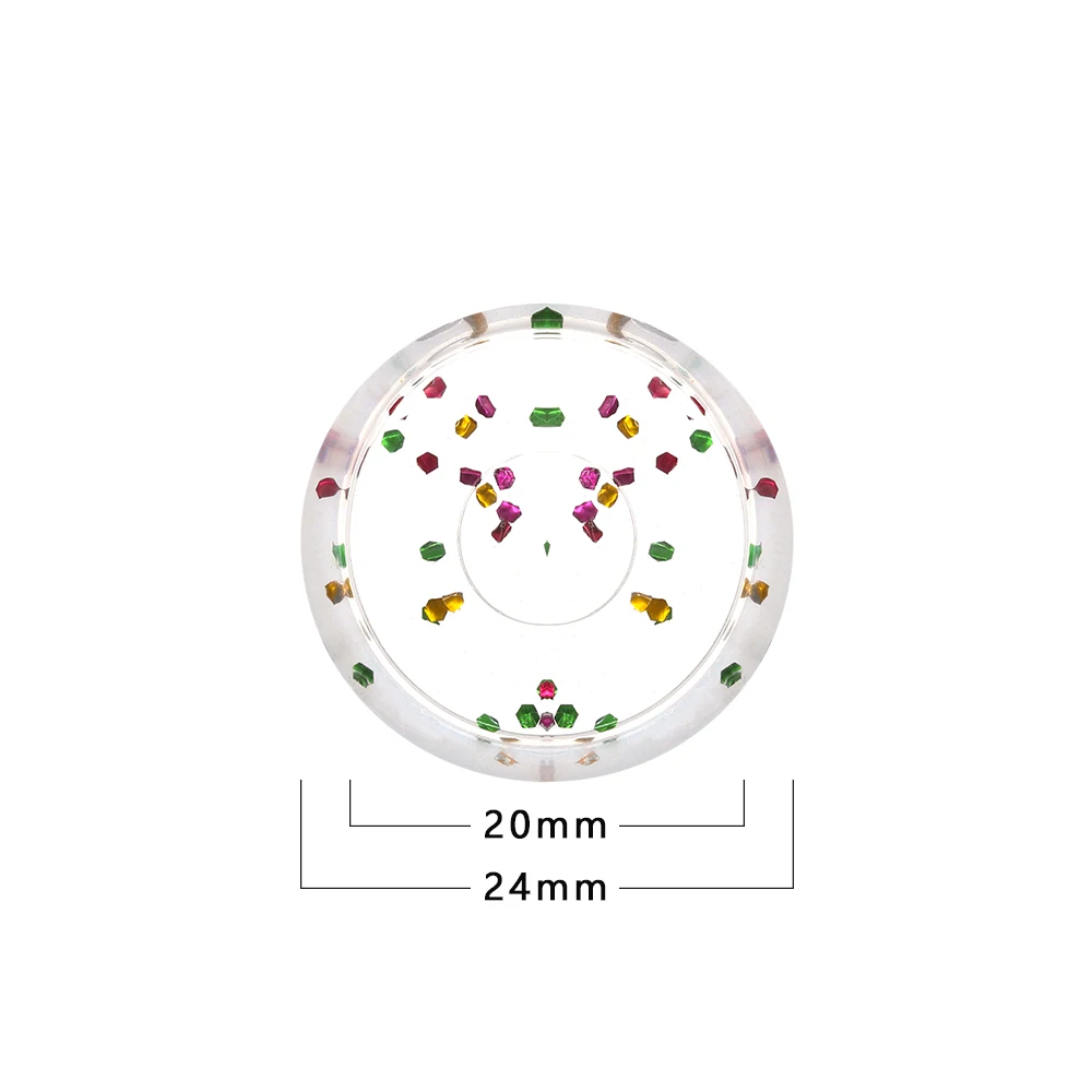 

20Pcs Loose Leaf Binder Multi-Function Hinged Rings Scrapbook Clips Transparent Binding Disc Notebook Keychain Circle Supplies