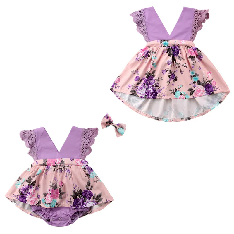 В наличии одинаковые комплекты для семьи комбинезон с цветочным рисунком