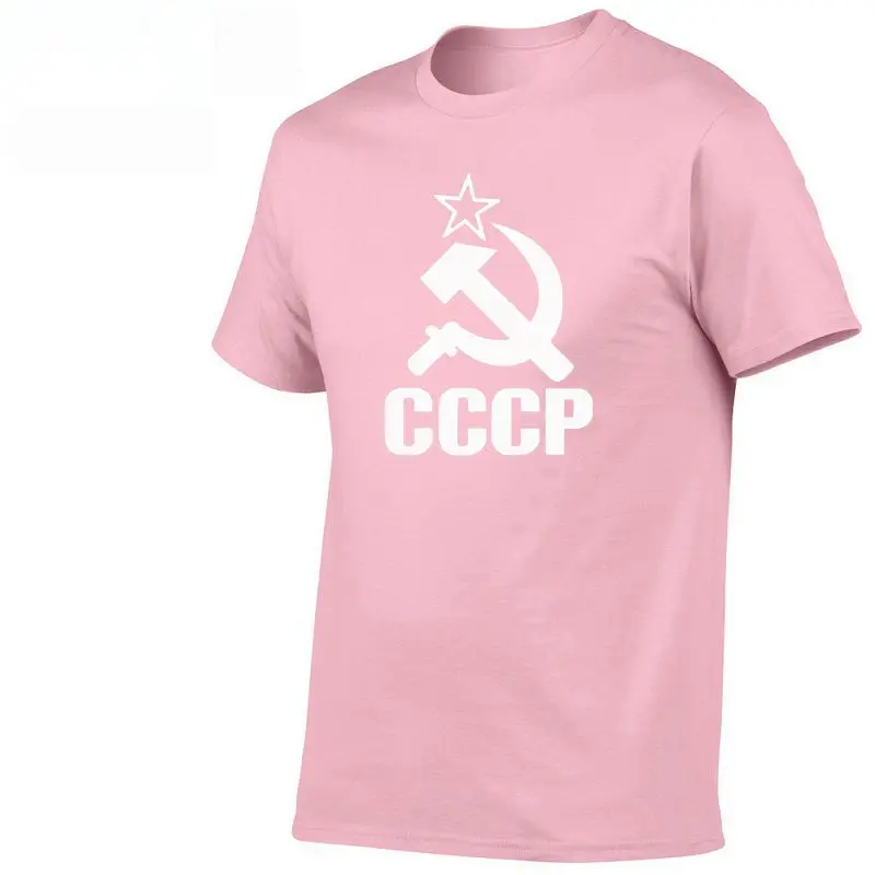 10 Летние русские футболки CCCP для мужчин, футболки с коротким рукавом, футболки с круглым вырезом из хлопка для мужчин - Цвет: 10