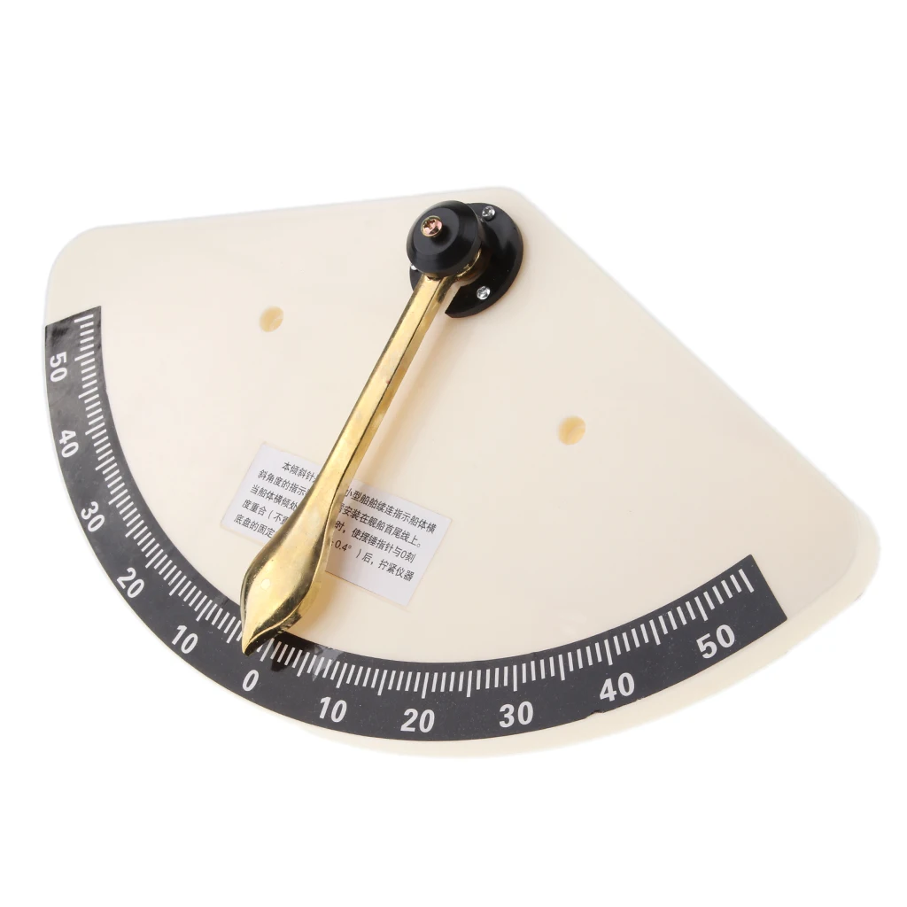 

Clinometer Soft Readings Graduated Scale Universal Marine Ship Accurate