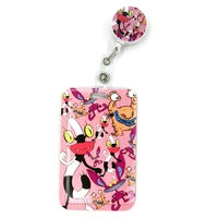 ohh real monsters cute credit card cover lanyard bags retractable badge reel student nurse exhibition enfermera name clips card