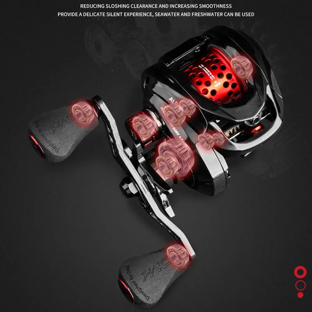 Катушка для заброса приманки 9 1: 1/6.5:1 Передаточное отношение + 1 шарикоподшипник