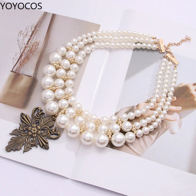 YOYOCOS Alcina Dimitrescu Jewelry Cosplay New Necklace Earring Lady Dimitrescu Halloween Party Village Cosplay Props Accessories