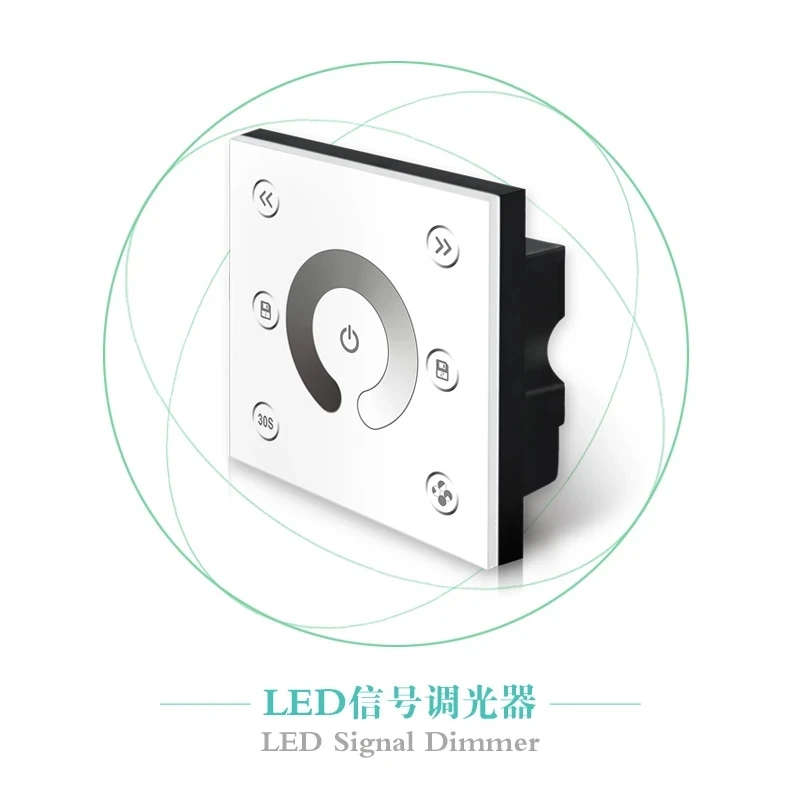 

P1-010V диммер светодиодного сигнала PWM5V/PWM10V светодиодный диммер 0-10v AC85-265V 10A настенный стеклянный сенсорный переключатель