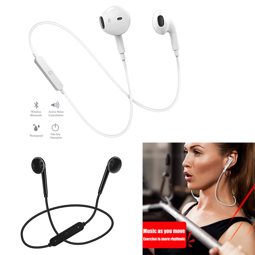 S6 bluetooth-гарнитура спортивные беспроводные наушники Bluetooth наушники для телефона с микрофоном наушники для IPhone Xiaomi huawei