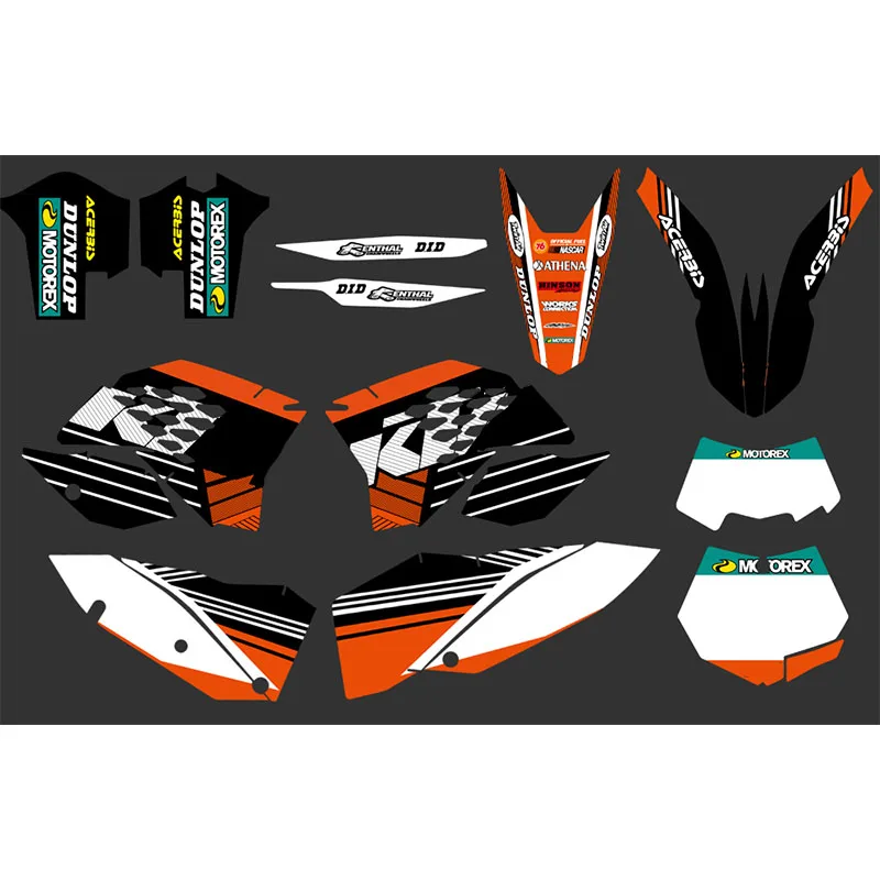 Эмблемы и надписи мотоцикл EXC 2008 2009 2010 2011 наклейки графическая наклейка для KTM к