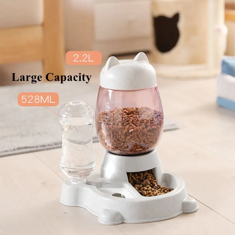 2.2L миска для собаки кошки автоматическая кормушка большой Ёмкость бутылки с
