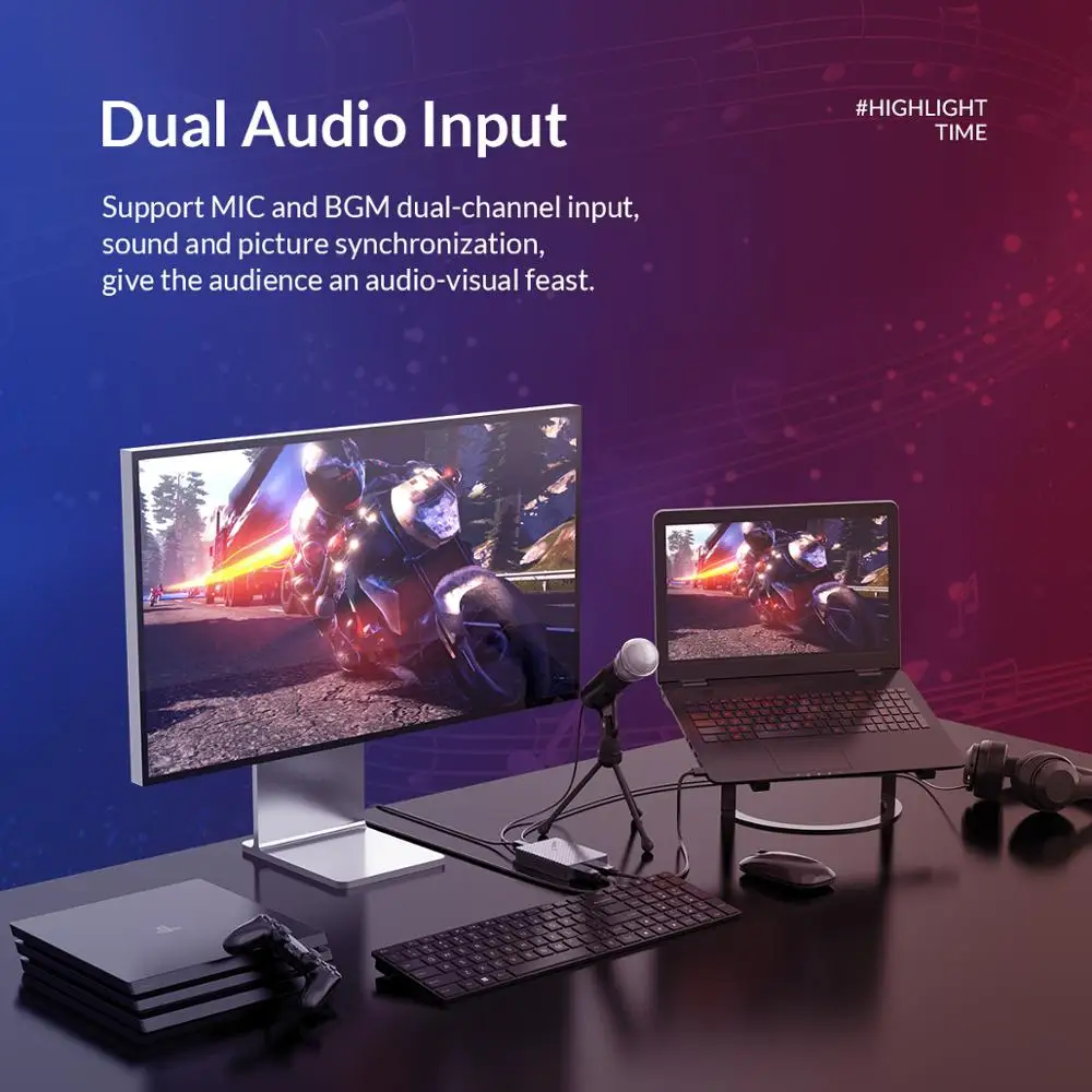 ORICO HDMI Совместимость с USB3.0 картой видеозахвата 1080P HD диск Бесплатная игра DVD