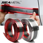 5D протектор порога автомобиля, резиновые полоски бампера из углеродного волокна, защита от царапин, защитные наклейки для автомобиля, внешние аксессуары