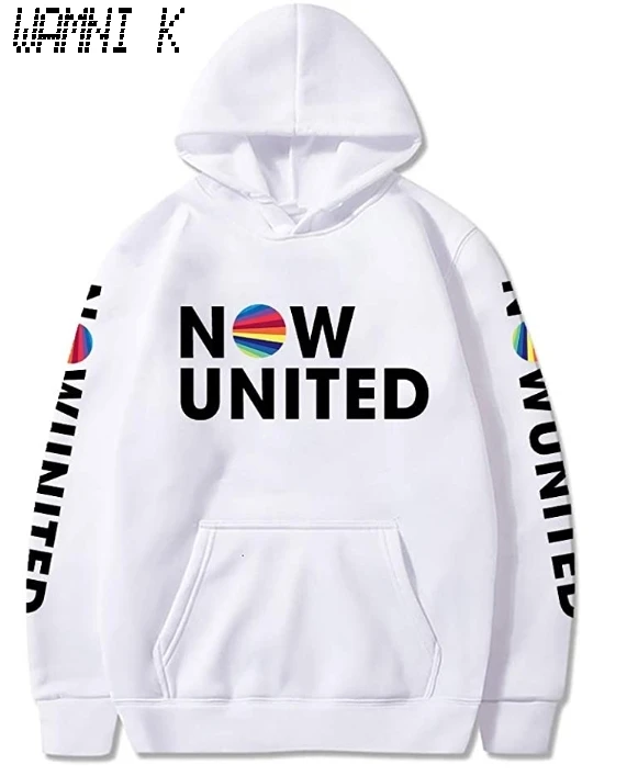 

2021 New Now United Print Hoodies Sweatshirts Men Women Pullover Unisex Harajuku Tracksuit sweetshirts