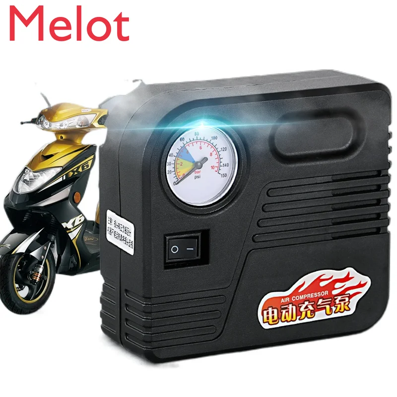 

Luxury Battery Car Electric Motorcycle Portable Car Tire Pump Car Universal Air Pump
