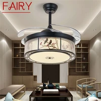 fairy ceiling fan light invisible lamp remote control modern elegance for home dining room bedroom restaurant