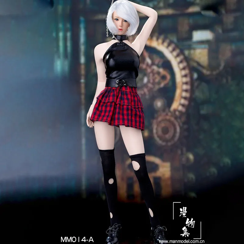 

Manmodel MM014, масштаб 1/6, женский костюм, серия панк, костюм для девушки, набор моделей, костюм для 12-дюймовых экшн-фигурок, боди, аксессуары «сдела...