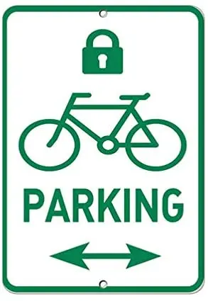 

Warning Sign Parking Cycle Bidirectional Parking Sign Road Sign Business Sign Aluminum Metal Tin Sign Z0226