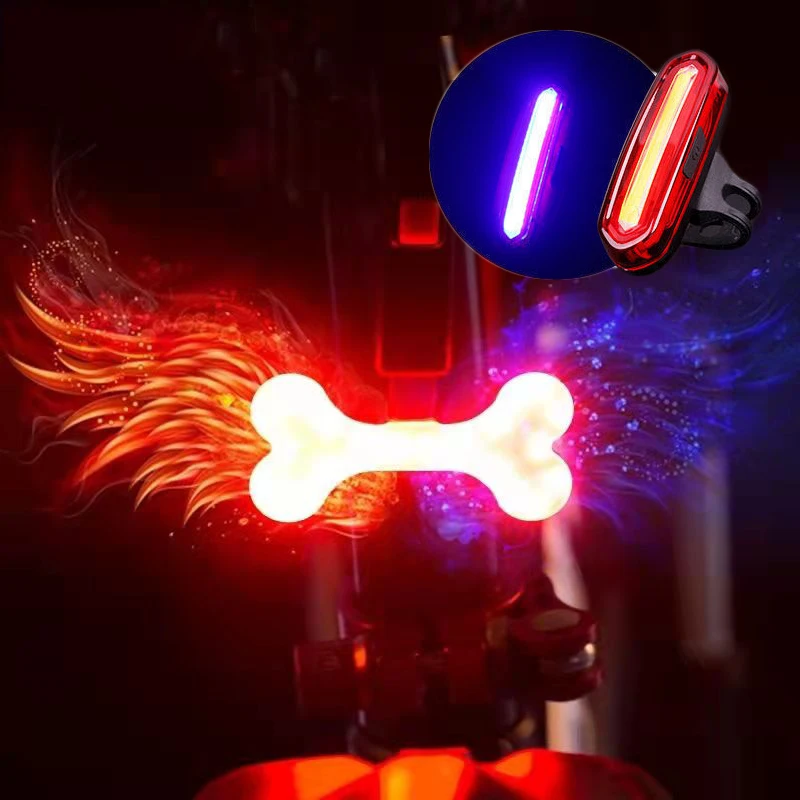 

LED Bike Tail Light IPX-5 Waterproof Headlight USB Rechargeable Bicycle Rear Lights Ride Safety Warning Lamp Cycling Flashlight