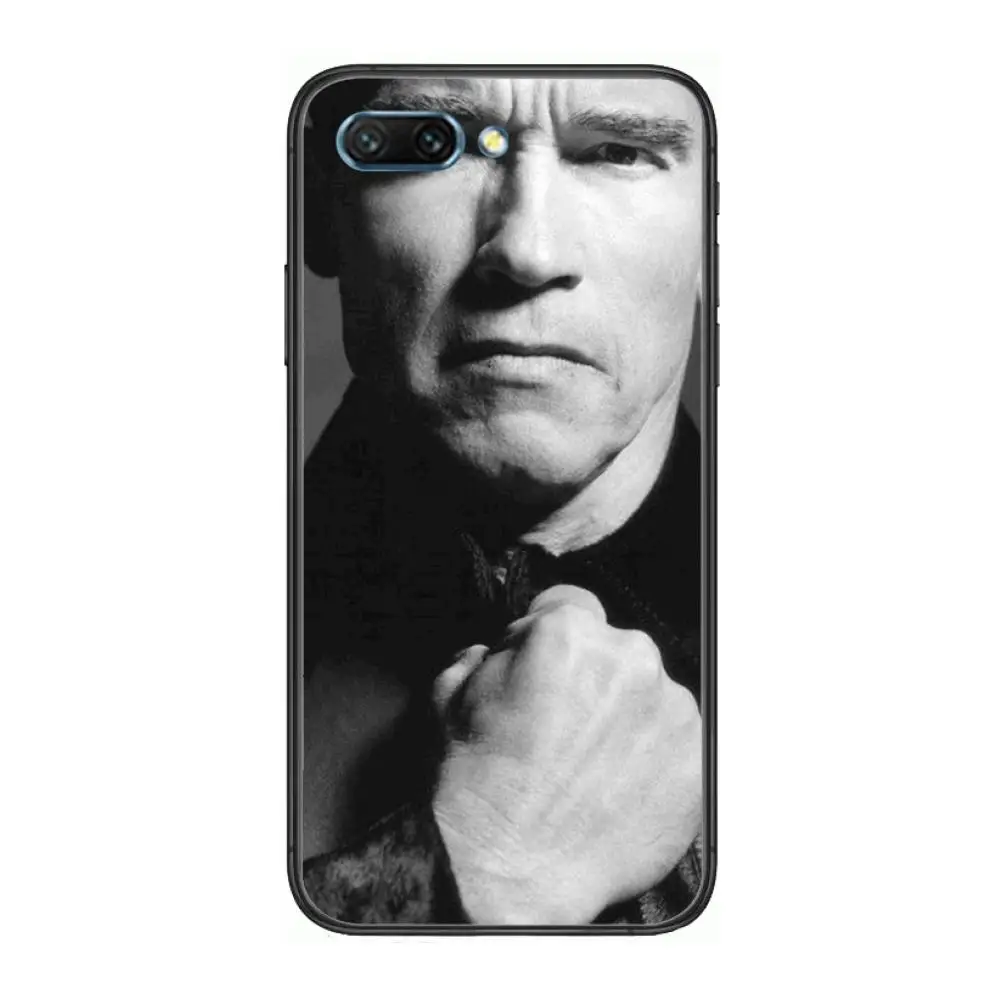 

schwarzenegger muscle clear Phone Case For Huawei Honor 10 9 8 7 N Pro Lite A C RU Black Etui Coque Hoesjes comic fashion