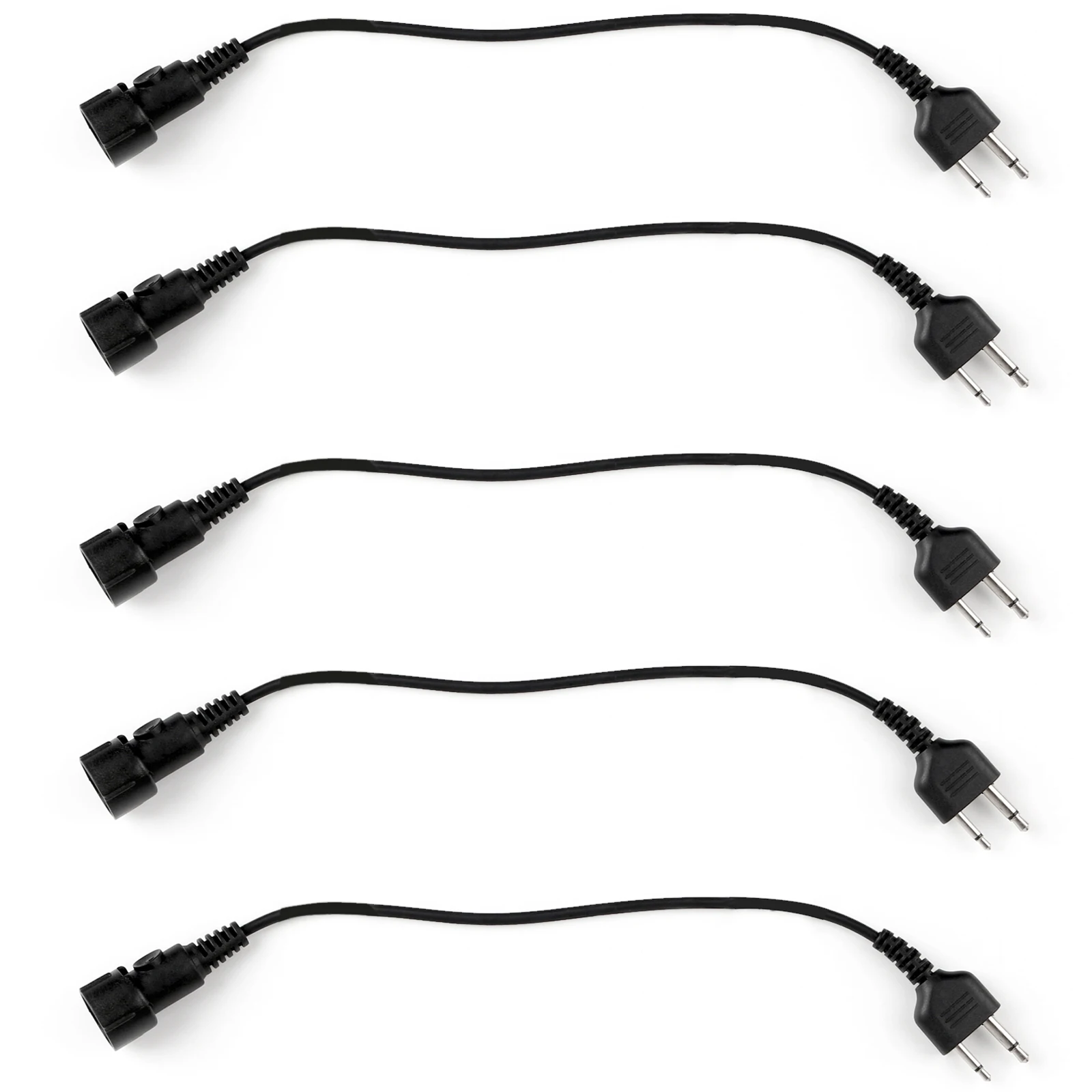 Artudatech 5 шт. 2 штырька фоторазъем кабеля для ICOM IC Cobra CB прямой штекер Wau
