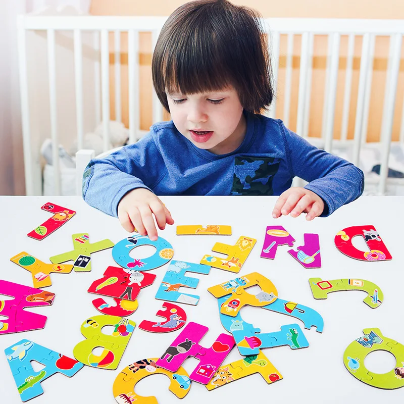 Детская развивающая игрушка weeden puzzle забавная с цифрами и буквами головоломка 0-3-6