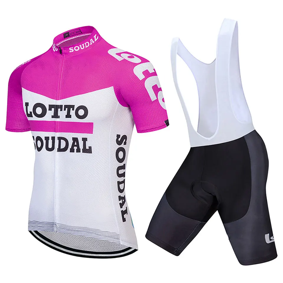 4 LOTTO Велоспорт Джерси комплект с коротким рукавом лето MTB велосипедная профессиональная одежда команда Ropa Ciclismo Велоспорт трикотажный свитер и шорты гелевая накладка - Цвет: 4