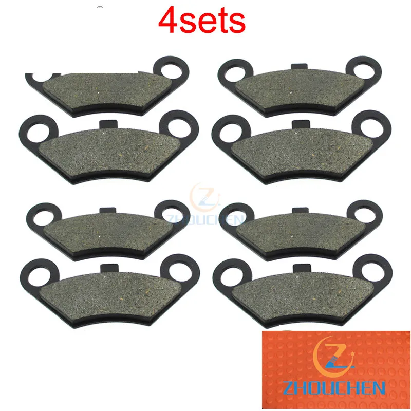 4 пары передних тормозных колодок для BUYANG/JCL 300CC ATV CF MOTO X5 Terralander 500 492cc Quadzilla 500 ES RS6 EFI