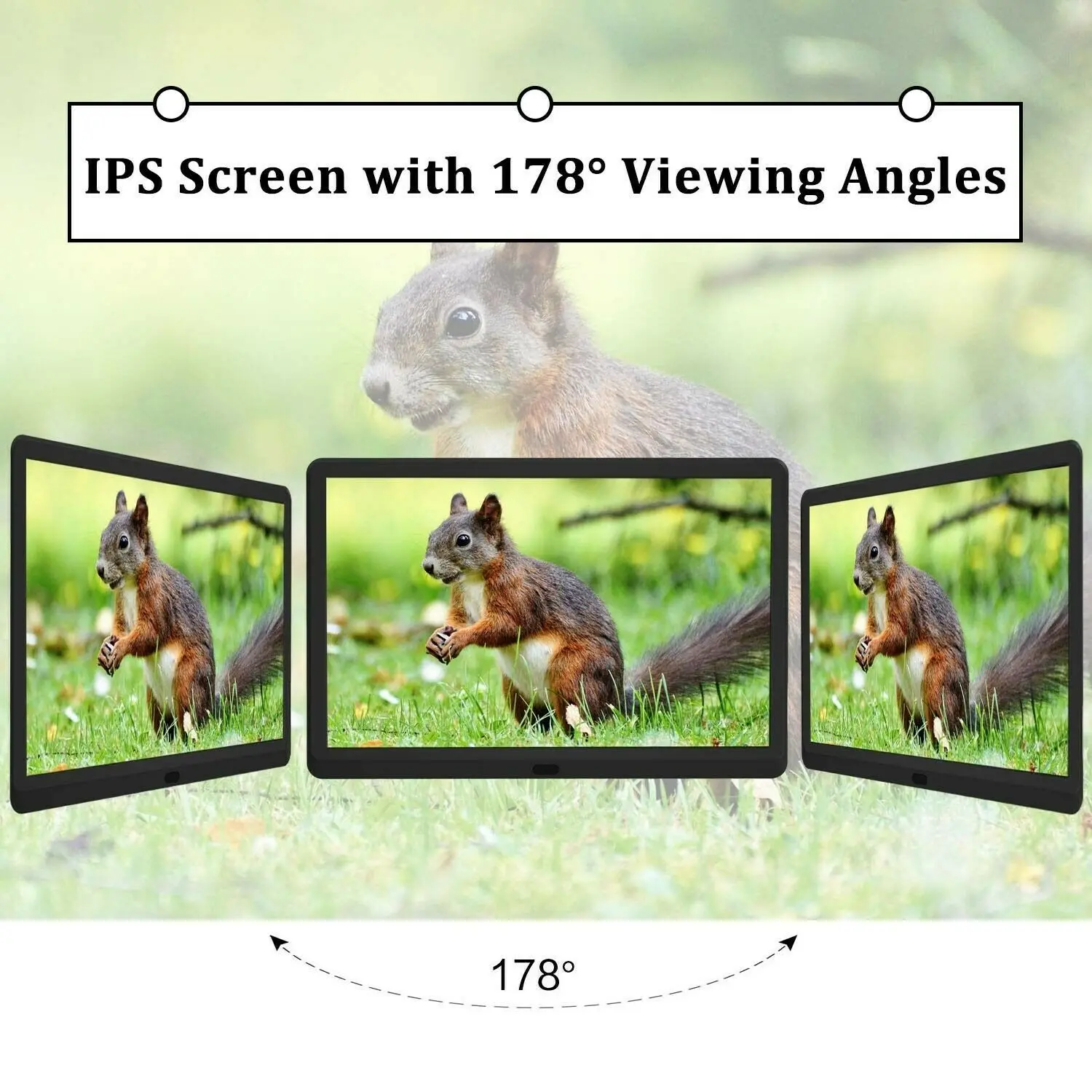 Ips 10 дюймовая цифровая фоторамка Full-View Экран фотоальбом 1280*800 часы календарь видео плеер