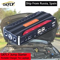 gkfly new car jump starter cables emergency 12v booster auto starting device systems power bank led for motorcycle and cars