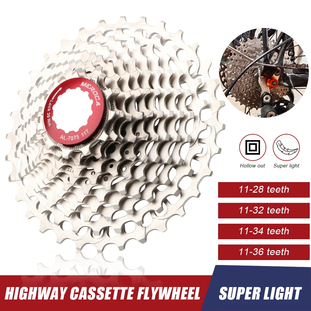 

Road Bike Cassette 11 Speed Freewheel 11-23T/25T/28T/30T/32T/34T Cassete 11v Hollow Out MTB Sprocket for SHIMANO Bicycle Parts