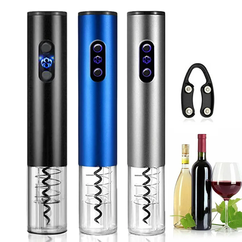 

Automatic Bottle Opener Electric Red Wine Openers Stopper Wine Corkscrew Foil Cutter Cork Out Tool Kitchen Accessories Gadgets