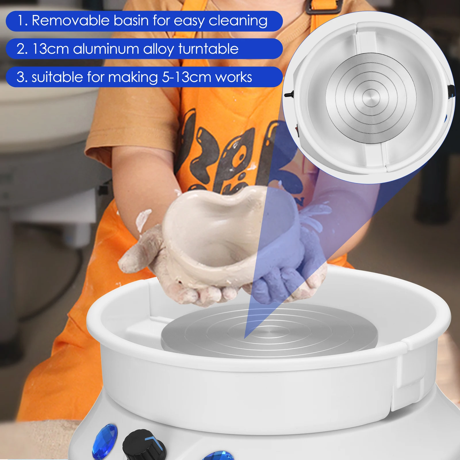 Продажа Электрическая машинка для изготовления гончарных изделий, 13 см