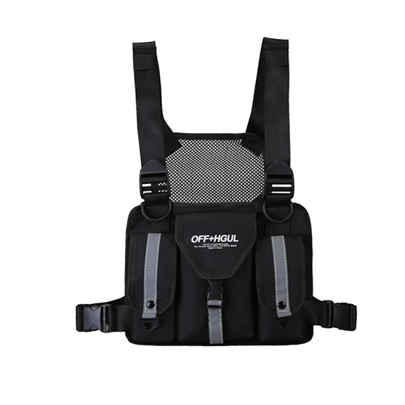 Модная прозрачная уличная одежда для мужчин нагрудная сумка в стиле хип-хоп