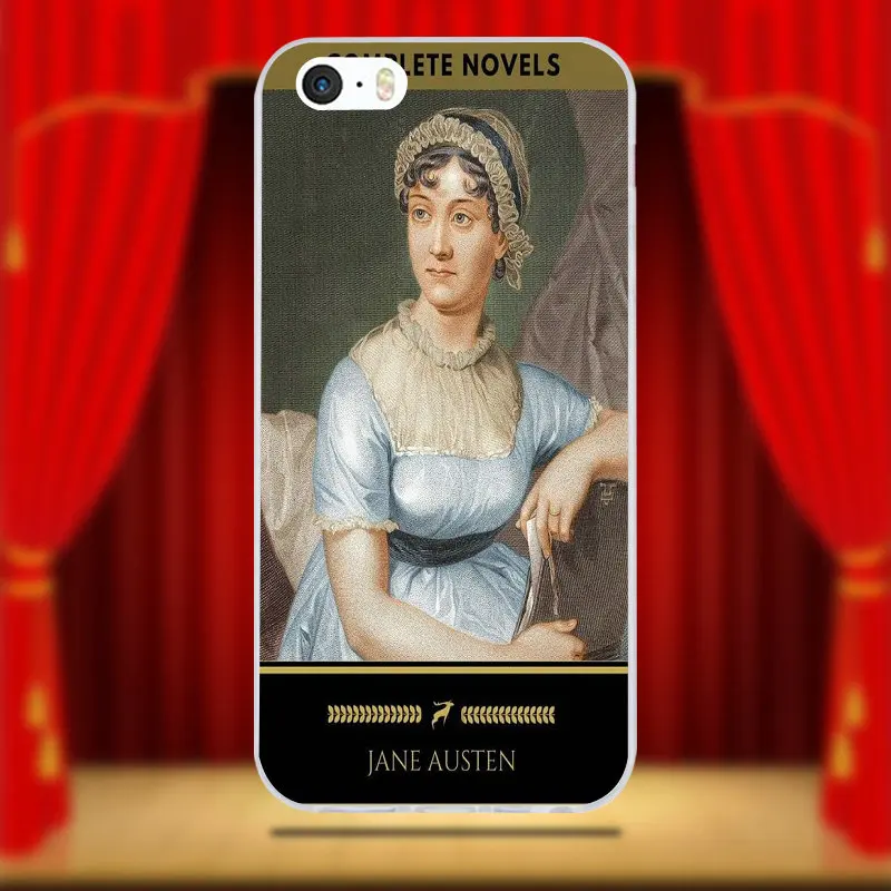 Модная книга Джейн аустен для iPhone 4 4S 5 5S 5C SE 6 6S 7 8 X Plus Coque Shell Мягкие силиконовые