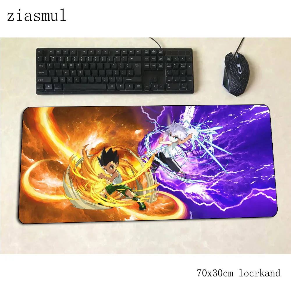 

hunterxhunter mouse pad gamer Christmas gifts 70x30cm gaming mousepad desk mat cute padmouse games Adorable gamer mats gamepad