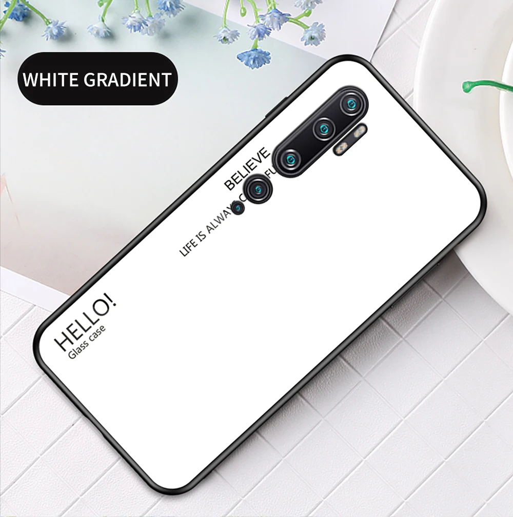 Note 10 Pro Чехол Zroteve силиконовая рамка стеклянная крышка для Xiaomi mi Note 10 чехол обесцвечивающее стекло задняя крышка Xia mi Xio mi Note 10