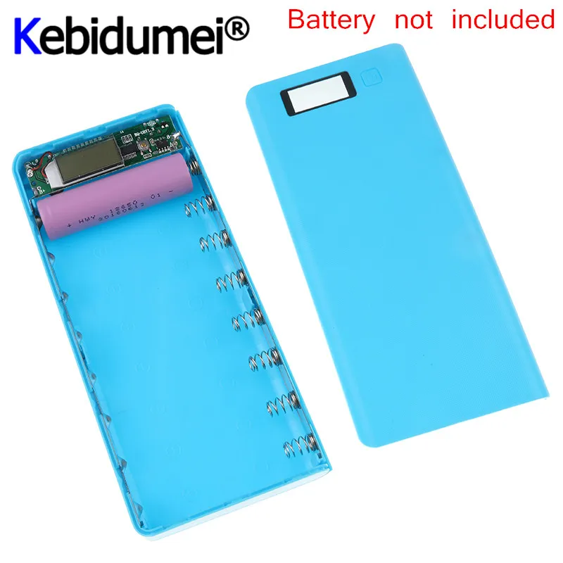 Kebidumei 5V Dual USB Автомобильное зарядное устройство 8*18650 Мощность банк Батарея