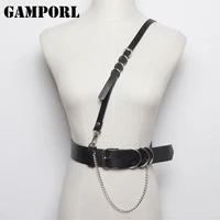 gamporl leather bra harness chain belts for women bdsm body bondage cage bra gothic suspenders garter straps belts bdsm lingerie