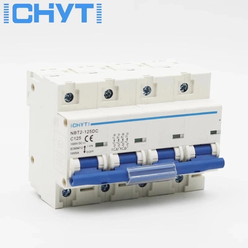 

4P DC 1000V Solar Mini Circuit Breaker 80A 100A 125A MCB for PV System