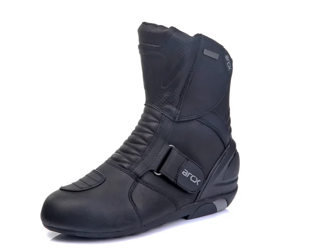Мотоциклетные ботинки из натуральной коровьей кожи мужские водонепроницаемые