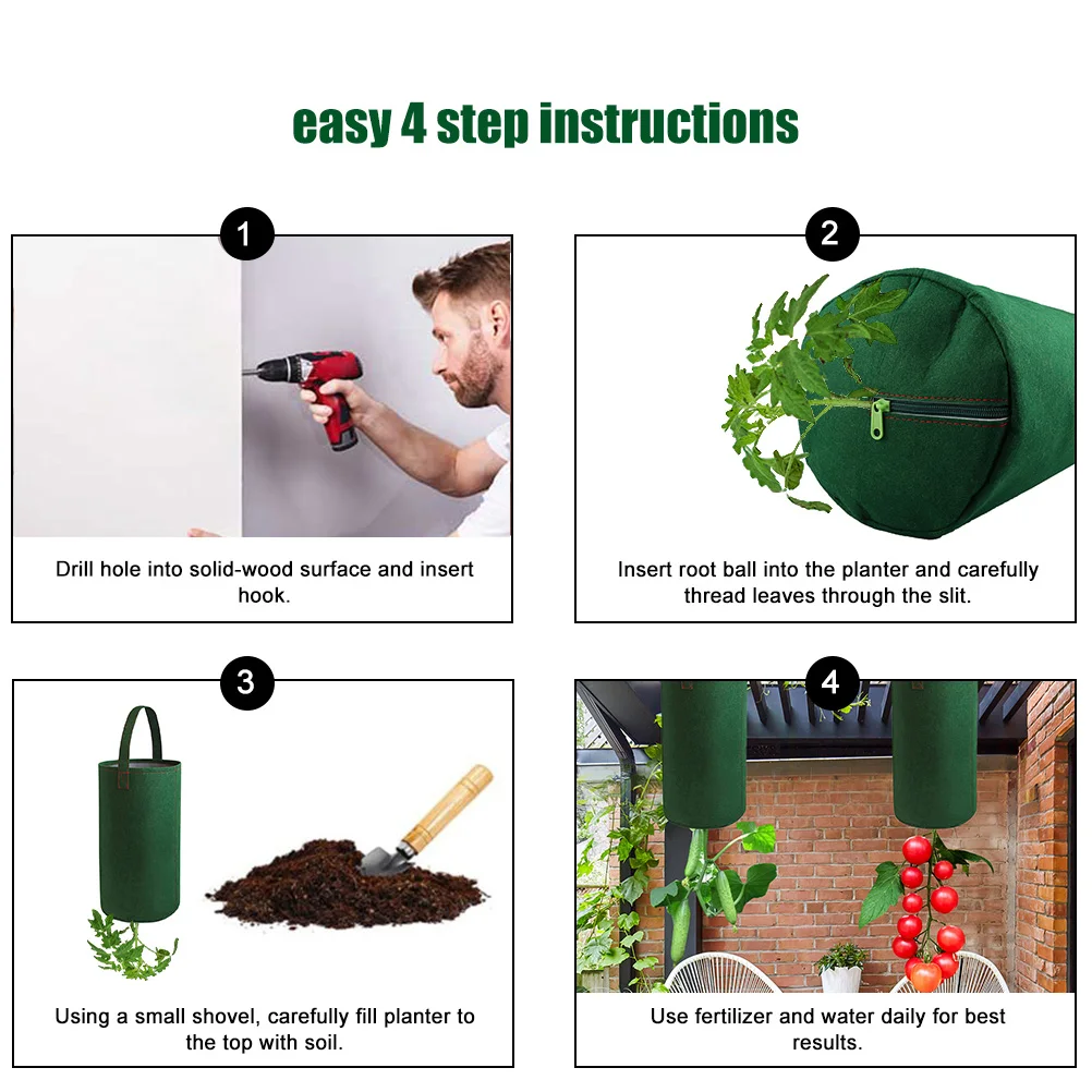 Подвесные мешки для выращивания томатов вверх дном подвесные клубники овощей