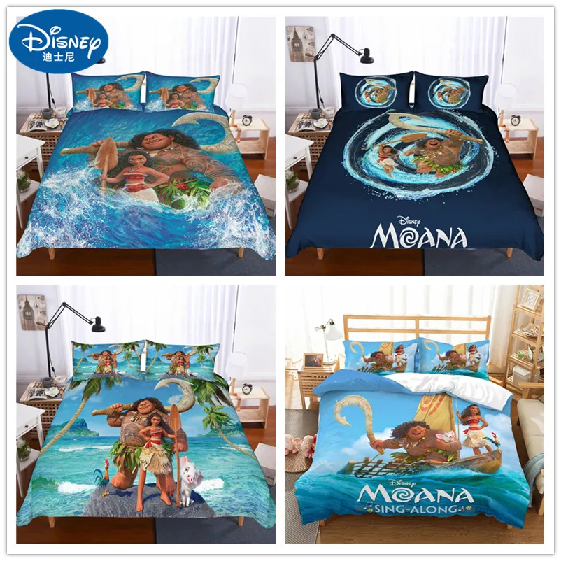 

Disney Moana Bedding Set Duvet Cover PillowCase Single Twin King Size Bedroom Decoration Cartoon boy Girls Children Bed Gifts