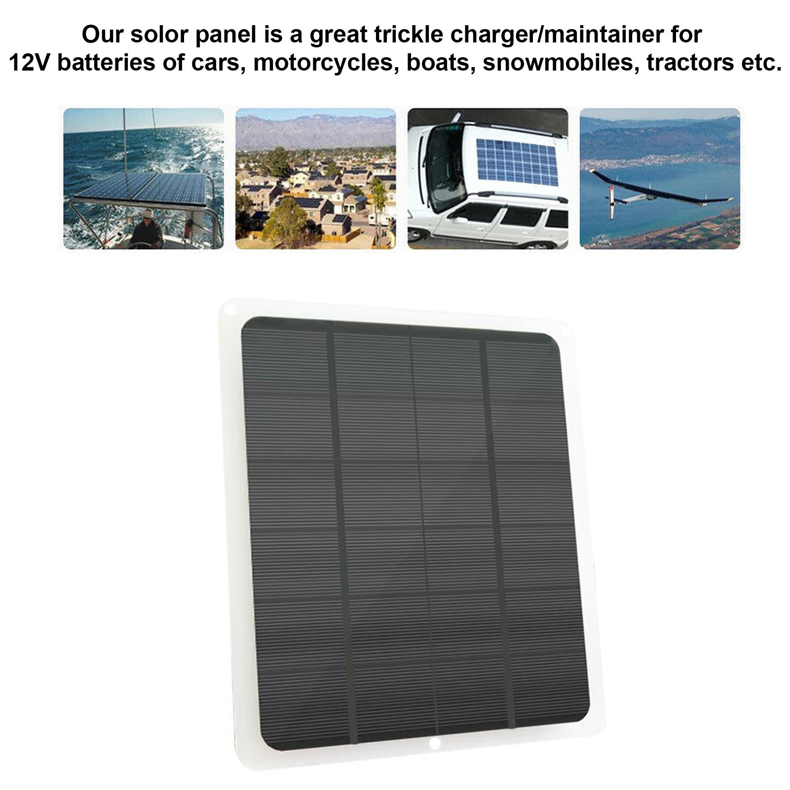 

Водонепроницаемая солнечная панель для зарядки аккумуляторов, 20 Вт, 12 В