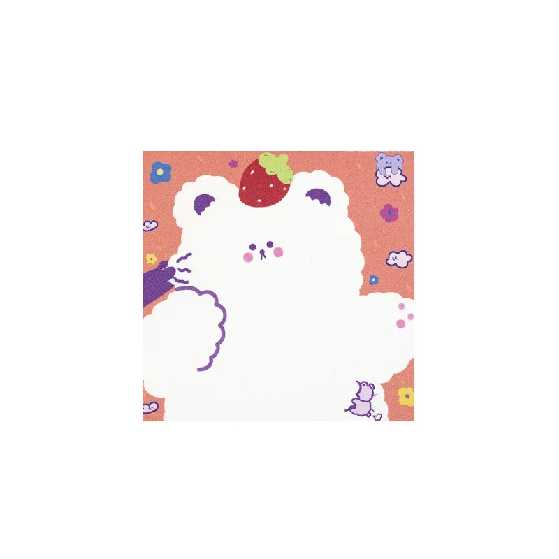 

100 Sheets Cute Pet Party Series Notepad Memo Pad School Supplies Paper Stationary Office Decoration Accessories