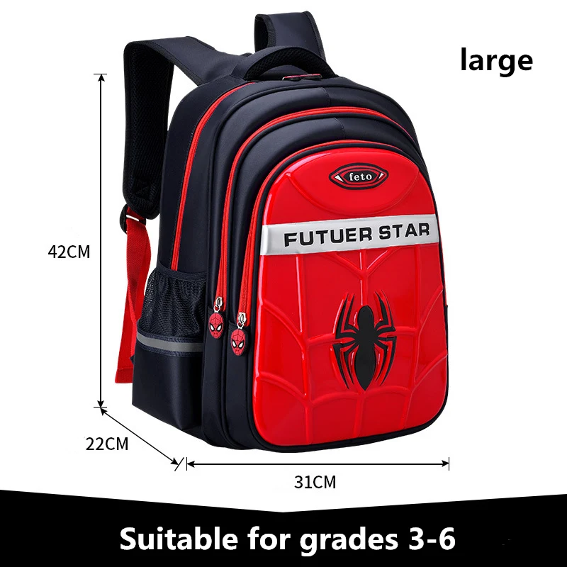 For Cartoon 1-9 Grade 2 Size Student School Bags 3D Boys Waterproof Backpacks book bag Kids Schoolbags Satchel Backpack