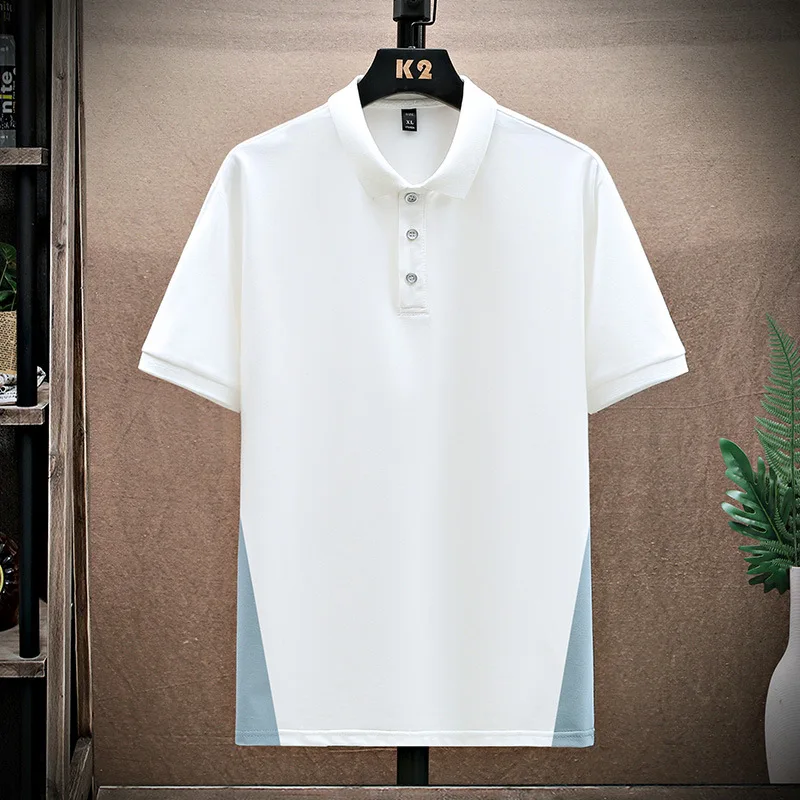 

Asian M-3XL mens polo shirts summer male tops tees short sleeve mixed color breathable loose casual clothes