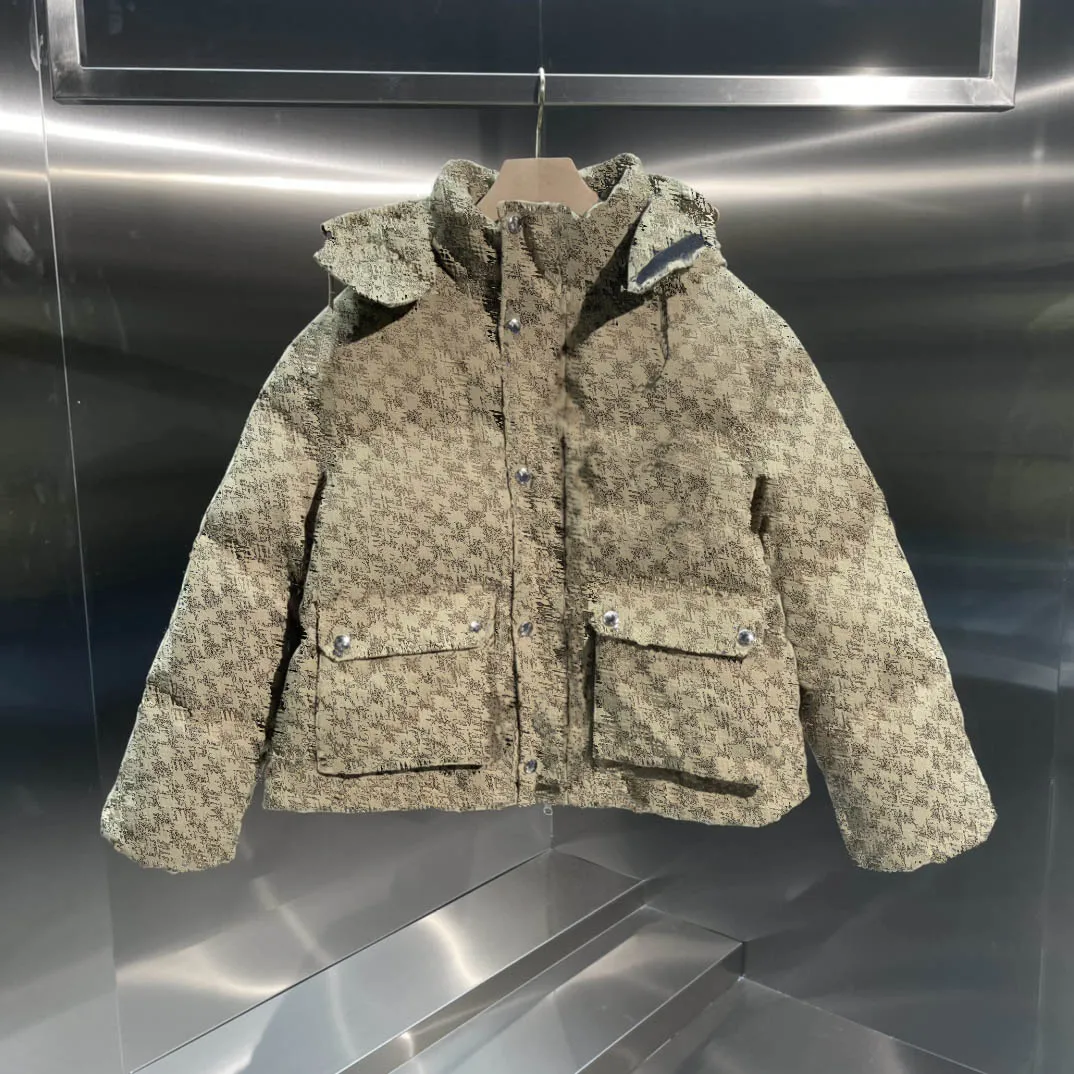 

Veste D'hiver En Toile Et Duvet, En Tissu Jacquard Teint En Fil, Pour Hommes Et Femmes, 2021